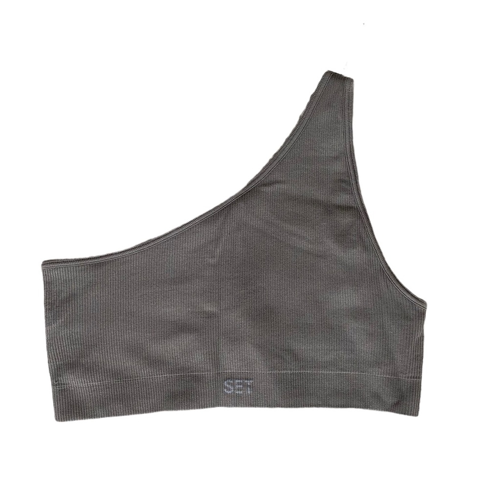 SETactive One-shoulder Ribbed Top